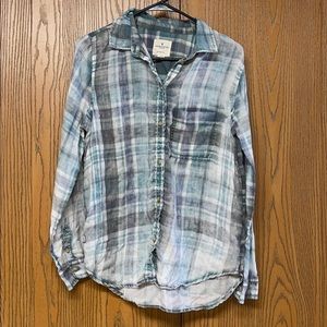 AEO lightweight faded flannel